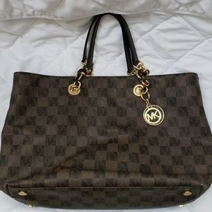 Rare Checkerboard Large Michael Kors Purse